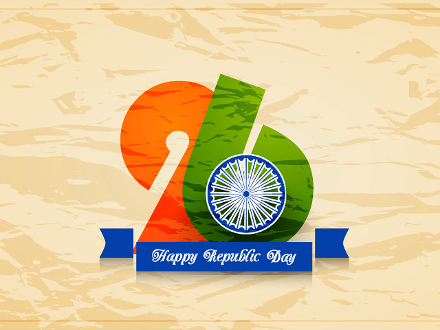 Happy republic day poster wheel free wallpaper for desktop - medium preview image