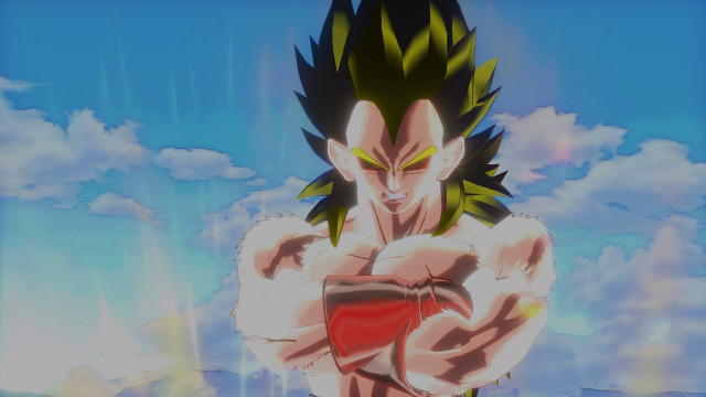 Super saiyan man red shirt free wallpaper for desktop - medium preview image