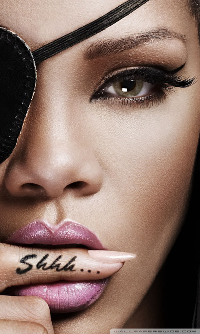 Woman black eyeliner face nose free wallpaper for mobile - medium preview image