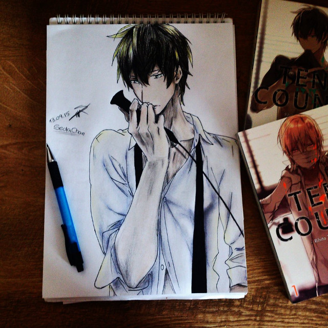 Man microphone notebook pen table free wallpaper for tablet - medium preview image