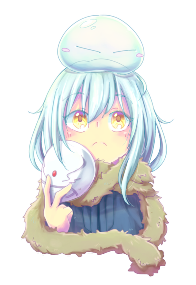 Girl blue hair hat coffee free wallpaper for mobile - medium preview image