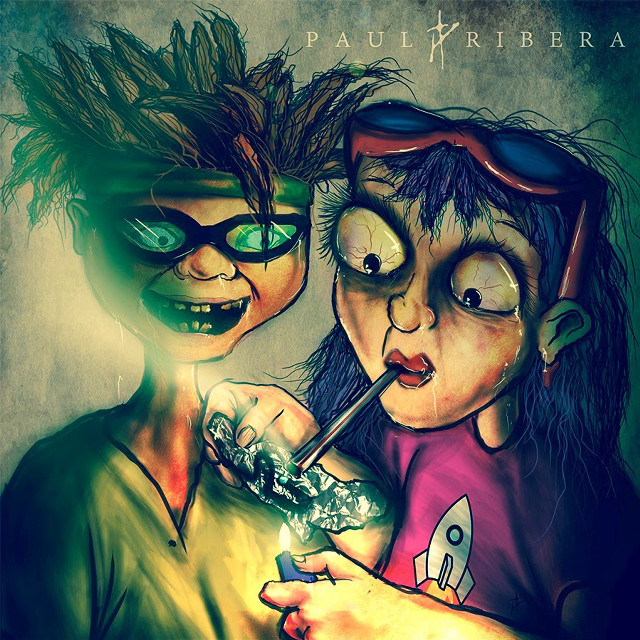 Couple people holding something weird free wallpaper for tablet - medium preview image