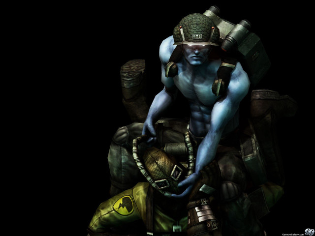 Man helmet body paint creature free wallpaper for desktop - medium preview image