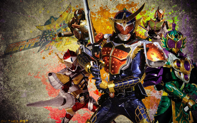 Armored warriors swords paint splatter free wallpaper for desktop - medium preview image