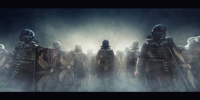 Men armor foggy area fog free wallpaper for desktop - medium preview image