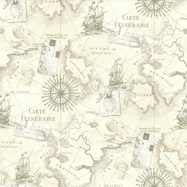 World map ships compasses navigation free wallpaper for tablet - medium preview image