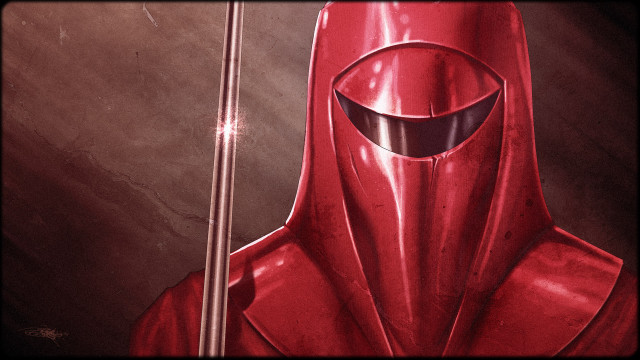 Red hooded figure staff antipodeans free wallpaper for desktop - medium preview image