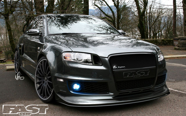 Car parked trees background sign free wallpaper for desktop - medium preview image