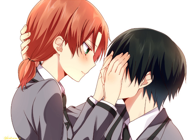 Kissing hands faces black white free wallpaper for desktop - medium preview image