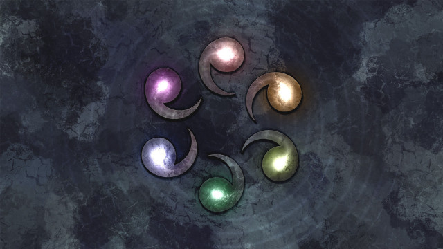 Lights blue background moon sky free wallpaper for desktop - medium preview image