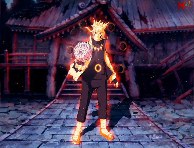 Person standing building fireball hand free wallpaper for desktop - medium preview image