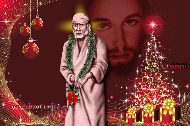 Man garland christmas tree red free wallpaper for desktop - medium preview image