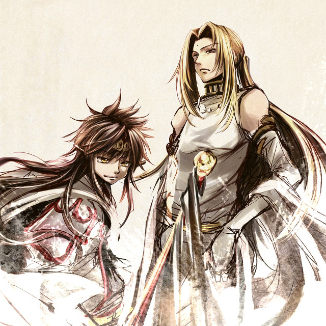 Anime characters swords fight action free wallpaper for tablet - medium preview image