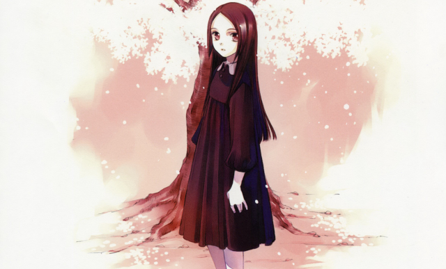 Woman dress tree bird flying free wallpaper for desktop - medium preview image