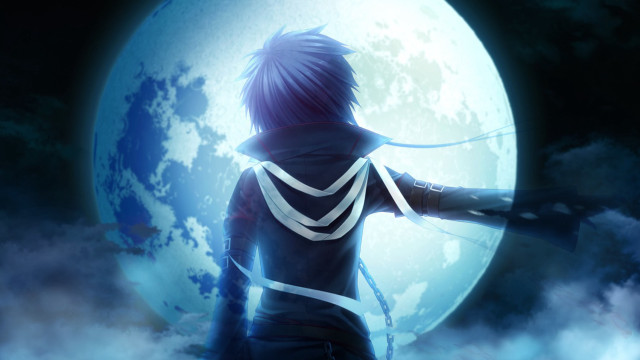 Person full moon sword chain free wallpaper for desktop - medium preview image