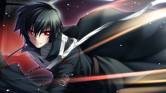 Man sword red eye face free wallpaper for desktop - medium preview image