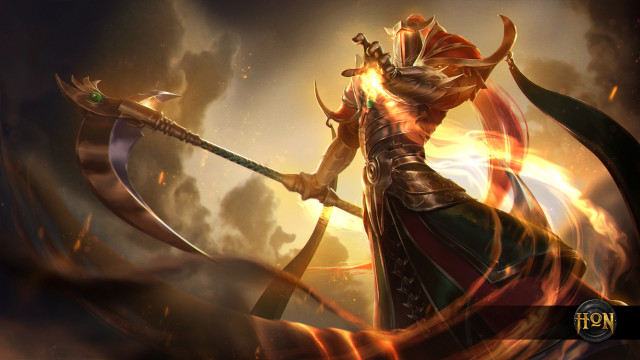 Woman sword in hand action free wallpaper for desktop - medium preview image