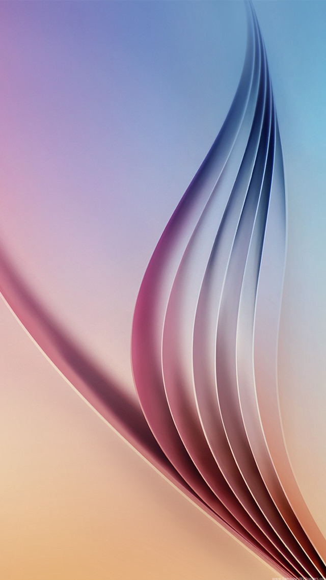 Curved phone pink blue abstract free wallpaper for mobile - medium preview image