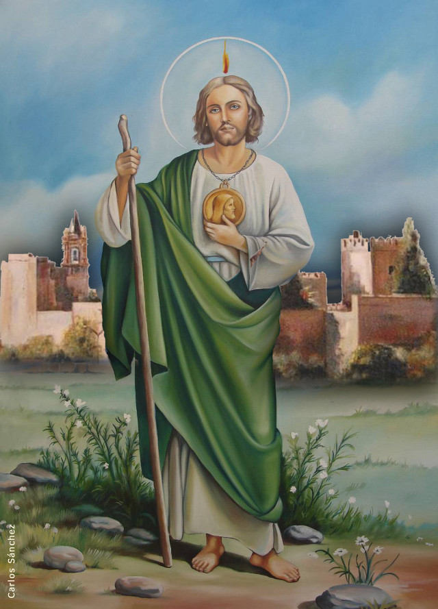 Jesus bread stick castle blue free wallpaper for mobile - medium preview image