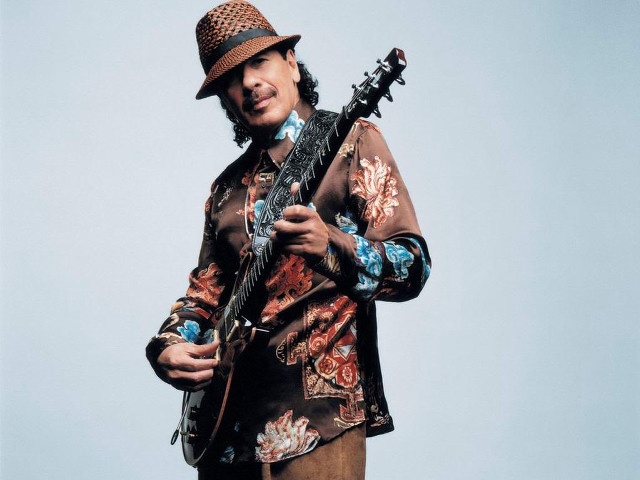 Man hat guitar blue sky free wallpaper for desktop - medium preview image