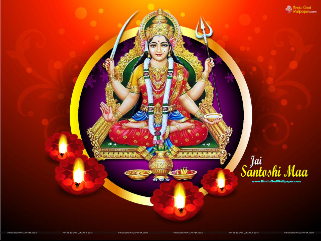 Hindu god candles red background free wallpaper for desktop - medium preview image