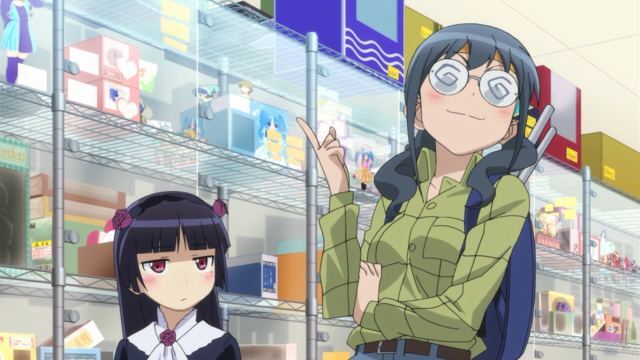 Woman store shelves boxes girl free wallpaper for desktop - medium preview image