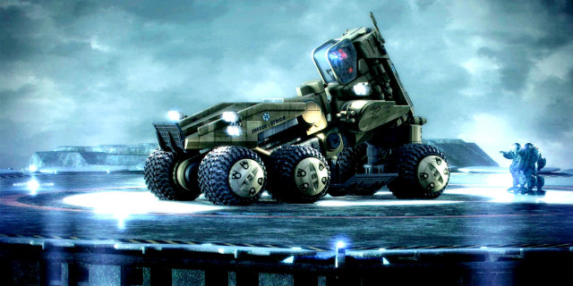 Large truck lights tires stage free wallpaper for desktop - medium preview image