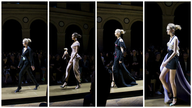 Fashion show runway models collection free wallpaper for desktop - medium preview image