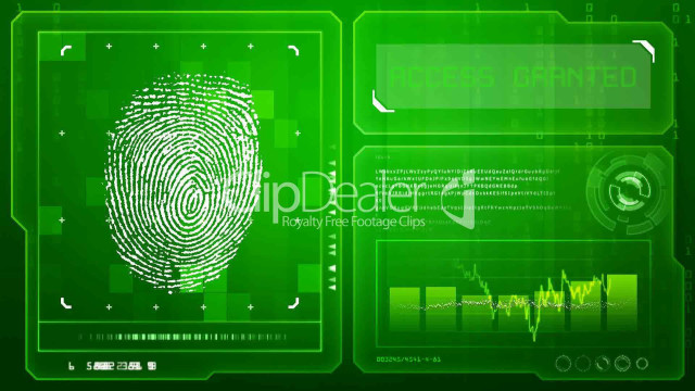 Fingerprint green background sound wave free wallpaper for desktop - medium preview image