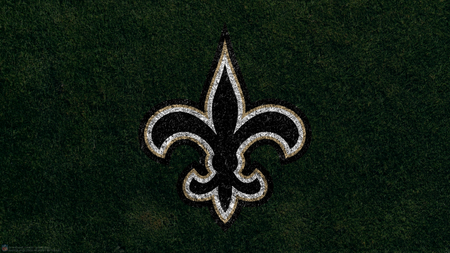 New orleans saints logo green free wallpaper for desktop - medium preview image