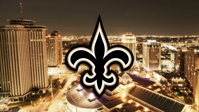 New orleans saints logo cityscape free wallpaper for desktop - medium preview image