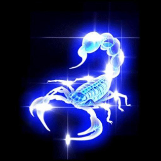 Scorpion glowing blue body glowing free wallpaper for tablet - medium preview image