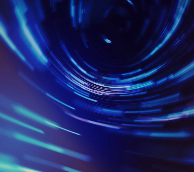 Blue black background circular design free wallpaper for tablet - medium preview image