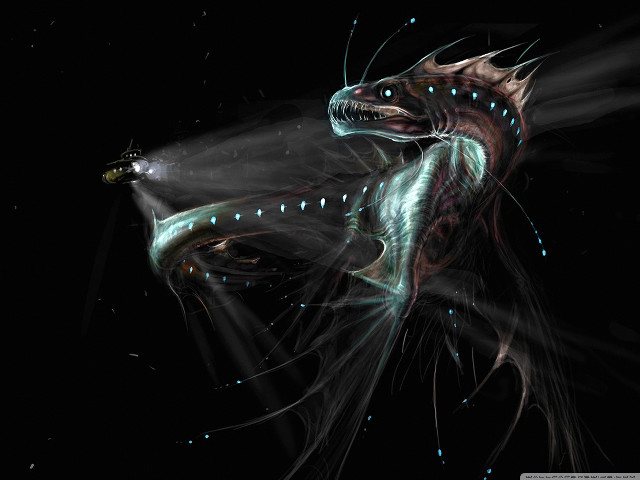 Dragon light flashlight computer generated free wallpaper for desktop - medium preview image