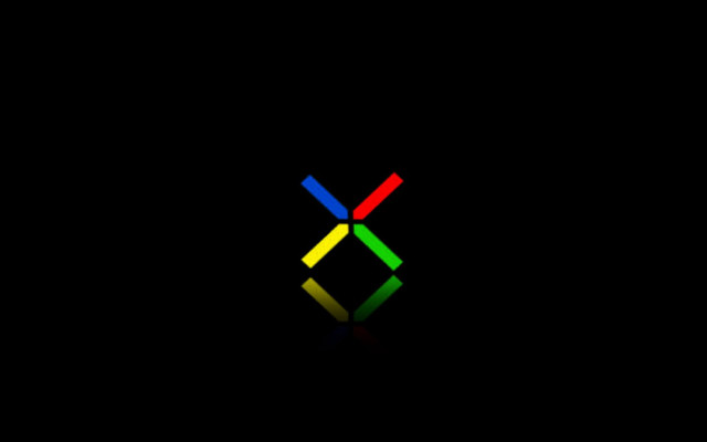 Black background multicolored x reflection free wallpaper for desktop - medium preview image