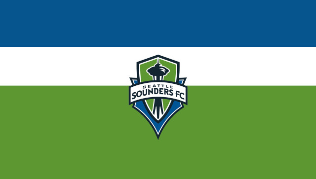 Seattle sounders logo usa flag free wallpaper for desktop - medium preview image