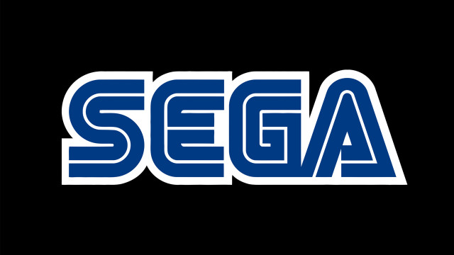 Sega logo black background blue free wallpaper for desktop - medium preview image