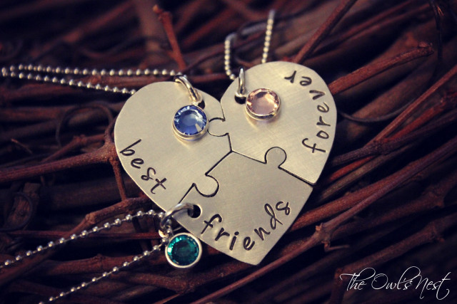 Puzzle heart necklace names charms free wallpaper for desktop - medium preview image