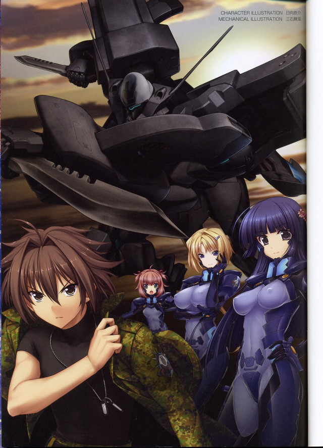 Anime girls giant robot men free wallpaper for mobile - medium preview image