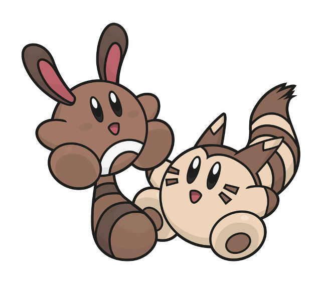 Cartoon cat rabbit laying down free wallpaper for tablet - medium preview image