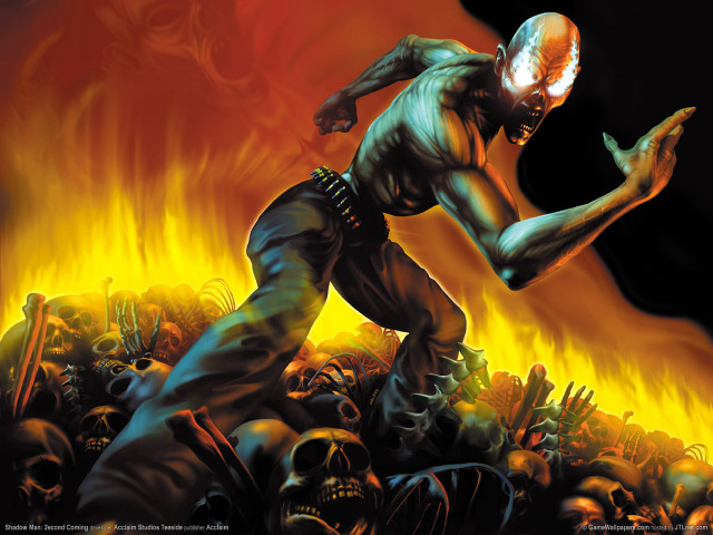 Masked man running firefield skulls free wallpaper for desktop - medium preview image
