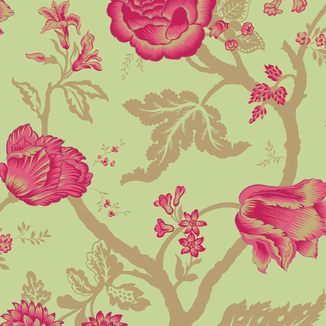 Pink flower green background leaves free wallpaper for tablet - medium preview image