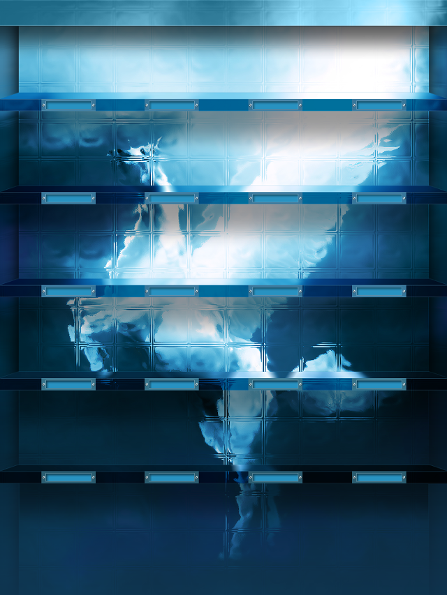 Blue abstract background white cow free wallpaper for mobile - medium preview image