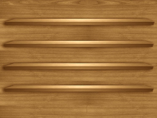 Wooden door three shelves metal free wallpaper for desktop - medium preview image