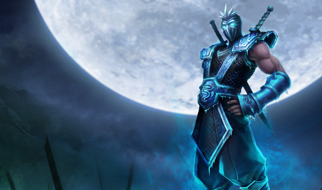 Man armor full moon sword free wallpaper for desktop - medium preview image