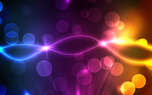 Colorful background lights circles vibrant free wallpaper for desktop - medium preview image