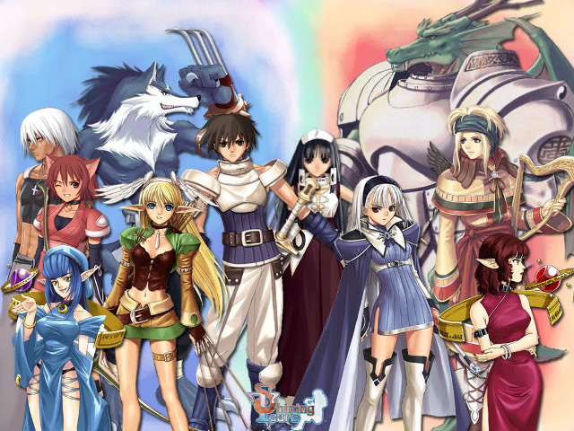 Anime girls rainbow dragon woman free wallpaper for desktop - medium preview image