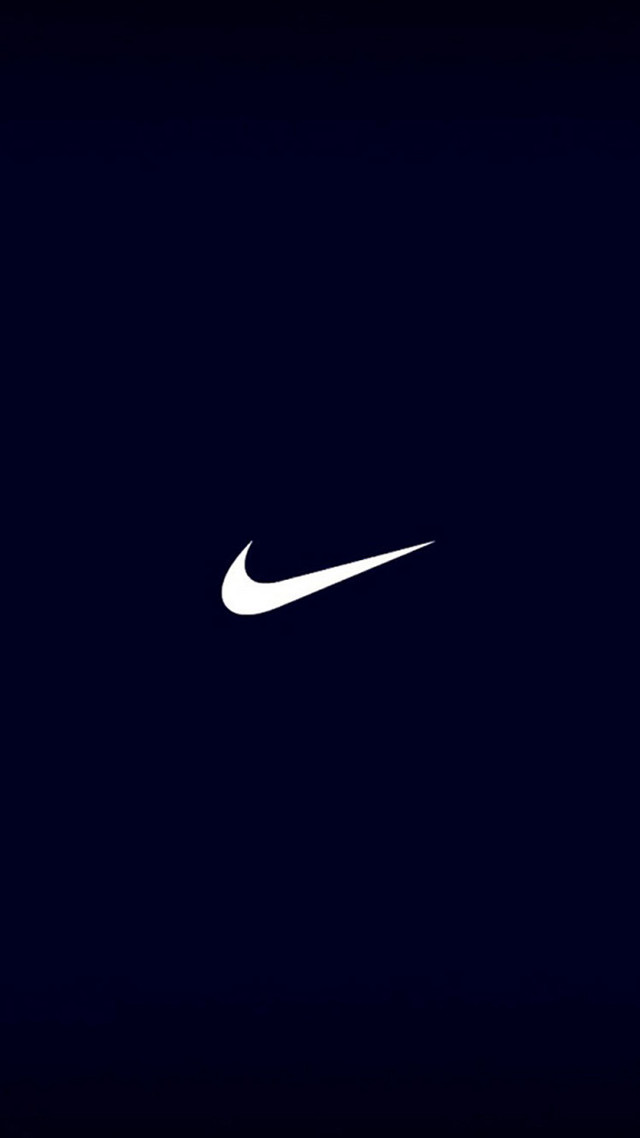 White nike logo dark blue #2 free wallpaper for mobile - medium preview image