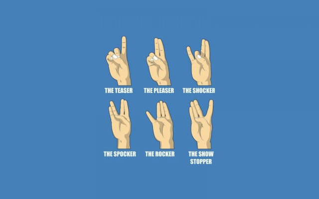 Hand gestures french poster image free wallpaper for desktop - medium preview image