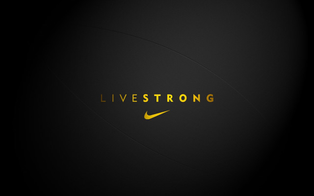 Black background yellow nike logo #2 free wallpaper for desktop - medium preview image